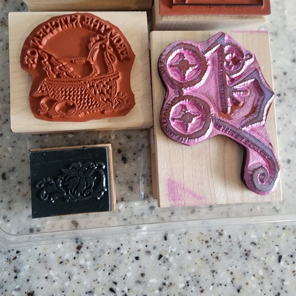 Stampin Up Misc. Rubber Stamps 8 pcs - Picture 5 of 5